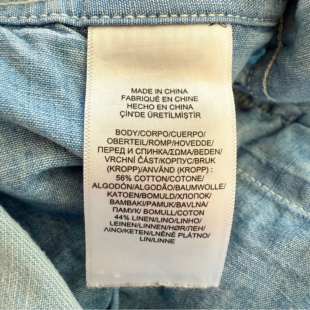 Vintage Polo Ralph Lauren Y2K Wide Leg Jeans 26 High Rise 34” Inseam - Picture 7 of 13